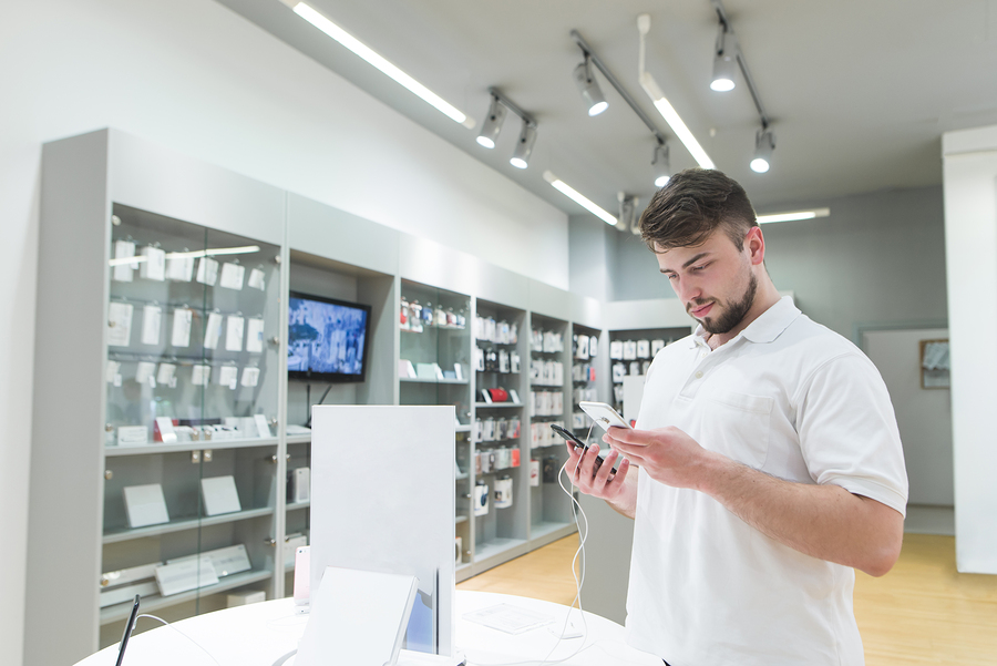 Smartphone auf Kretit